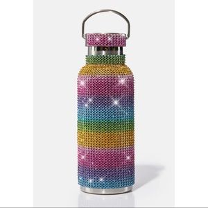 NWT Dolls Kill Live Glamour Rhinestone Water Bottle